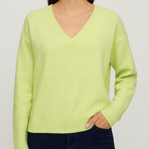 Michael Stars  hendrix v-neck sweater - dew drop Size S